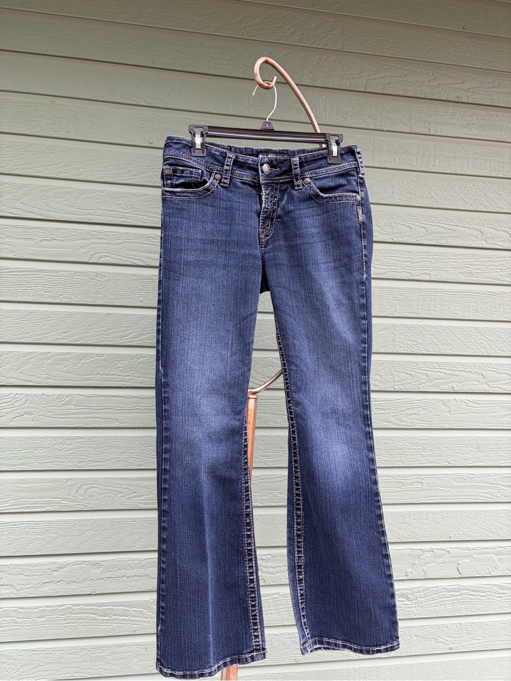 Silver Jeans Women's Dark Blue Flare Jeans